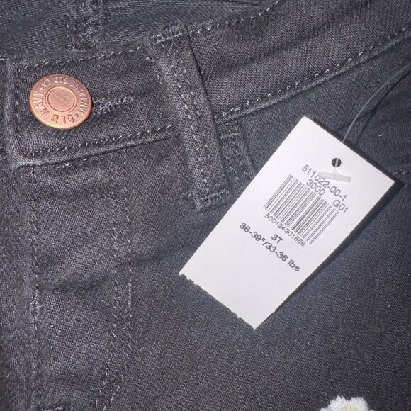 Old navy Rockstar 360° Stretch Embroidered Jeggings girls size 3T - Picture 7 of 8